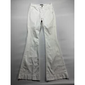 Judy Blue Women's Flare Leg White Stretch Denim Jeans - Size 7/28 (27x32.5)